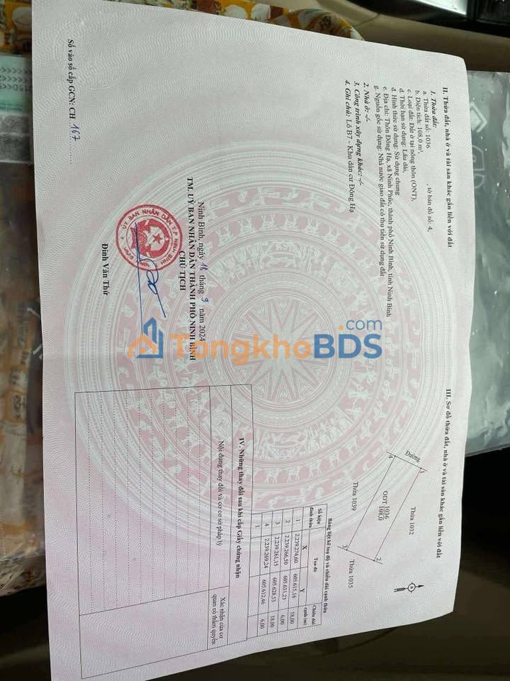 Đất Nền KDC Đồng Hạ, Ninh Bình - 216m² Hướng Tây, Giá Thỏa Thuận