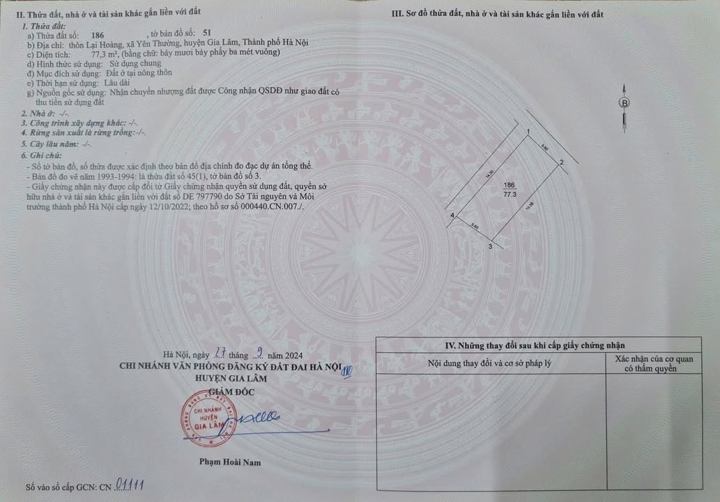 Bán Đất Tặng Xưởng Mới Tinh - Phù Đổng, Gia Lâm, Hà Nội - 77.3m² - 5 Tỷ