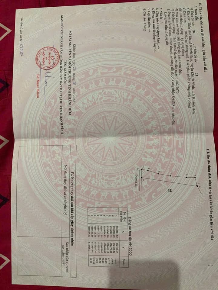 Đất nền 2000m² Xã Khánh Nam, SHR, Giá 480 Triệu - Đầu Tư Sinh Lời