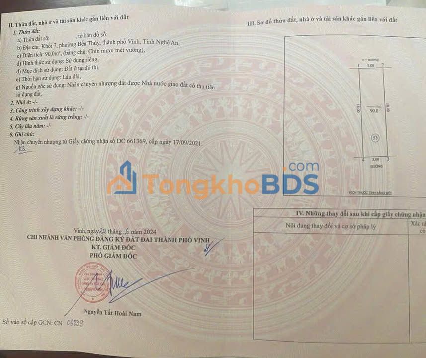 Nhà Mặt Tiền Lý Nhật Quang, TP Vinh 90m² - Kinh Doanh Sầm Uất, Giá Tốt