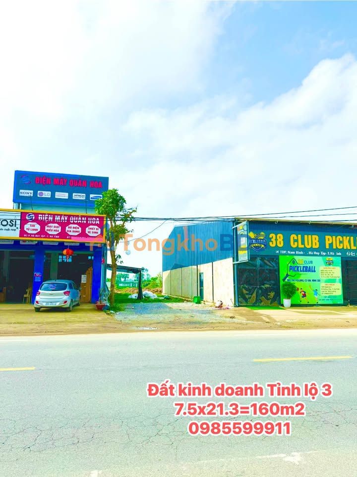 Bán Đất Kinh Doanh Mặt Tiền Tỉnh Lộ 3 Cũ, Hà Tĩnh - 160m²