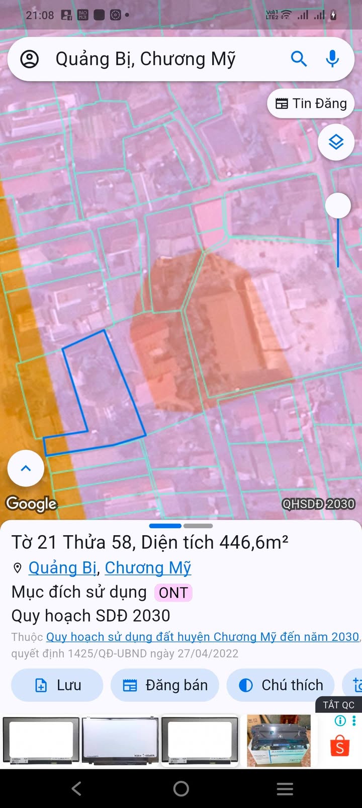 Bán Đất TL419 Quảng Bị, Chương Mỹ - 425m² Thổ cư, Giá Tốt, Sẵn Sổ
