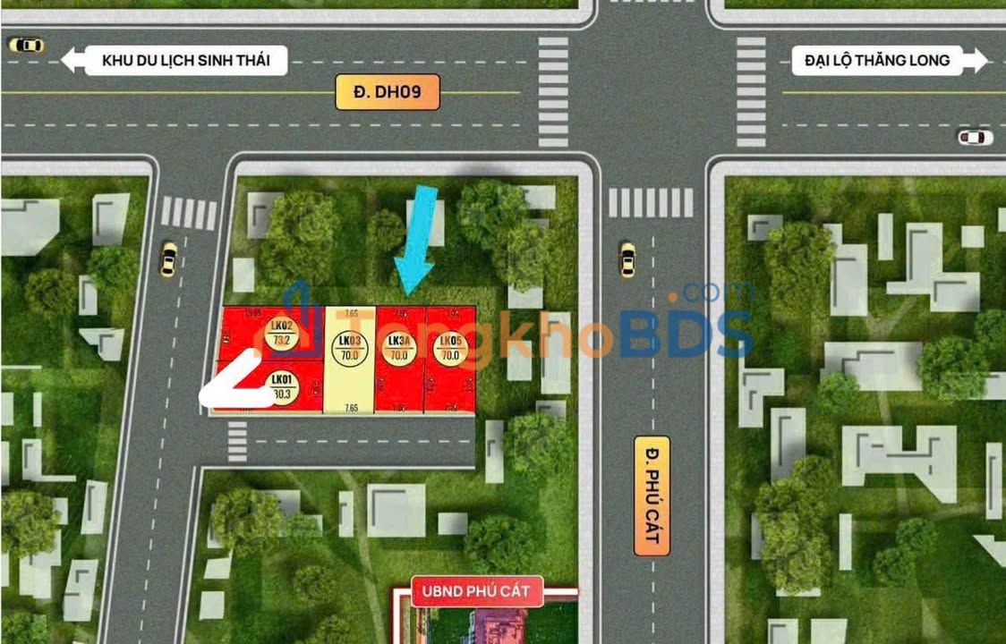 Đất Lô Góc 80m² Phú Cát, Quốc Oai - Giá Đầu Tư 2.4 Tỷ