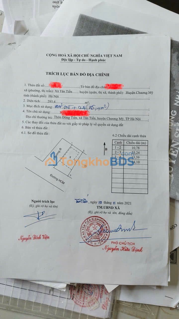 Đất Nền Lô Góc QL21A Chương Mỹ 285m² - Kinh Doanh Đa Ngành