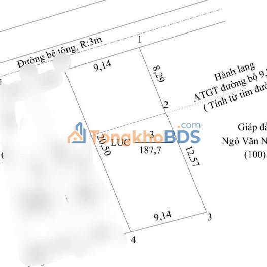 Đất Nền 189m² Full Thổ Cư, Lộ Ô Tô Tận Nhà Tại Châu Thành, An Giang - 470 Triệu