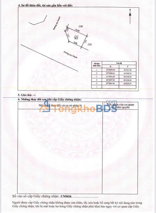 Đất nền TĐC Quân Cay Phúc Thuận 98m² 1 tỷ - Sổ đỏ chính chủ