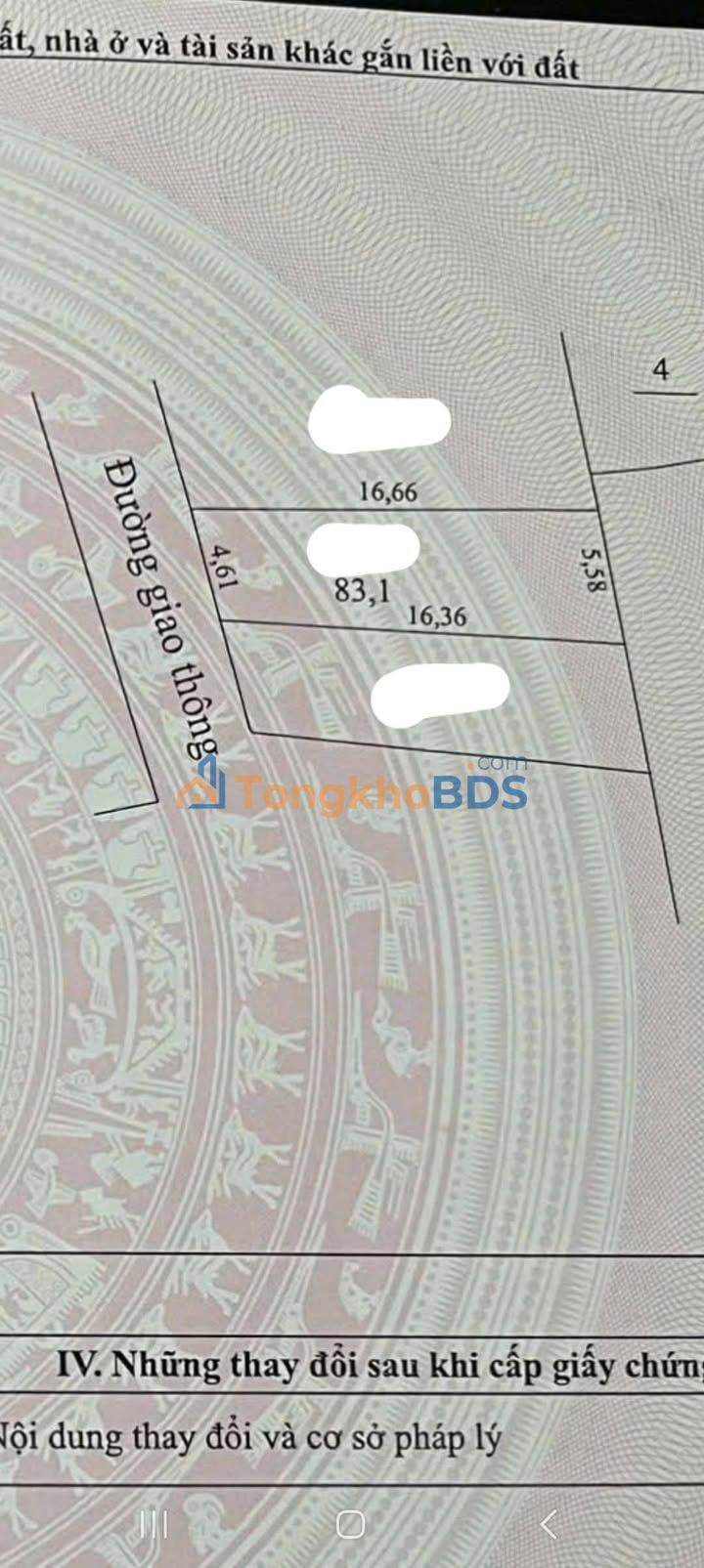 Đất nền 83m² Phường Cam Giá, TP Thái Nguyên - Sổ đỏ full thổ cư, ô tô đỗ cửa