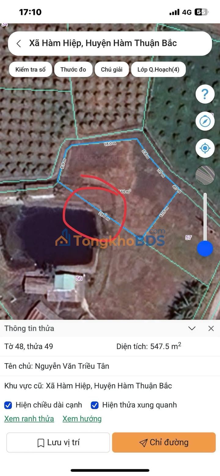 Đất CLN Di Linh, Lâm Đồng 544m² - Giá 650 triệu, Sẵn Sổ Thổ Cư