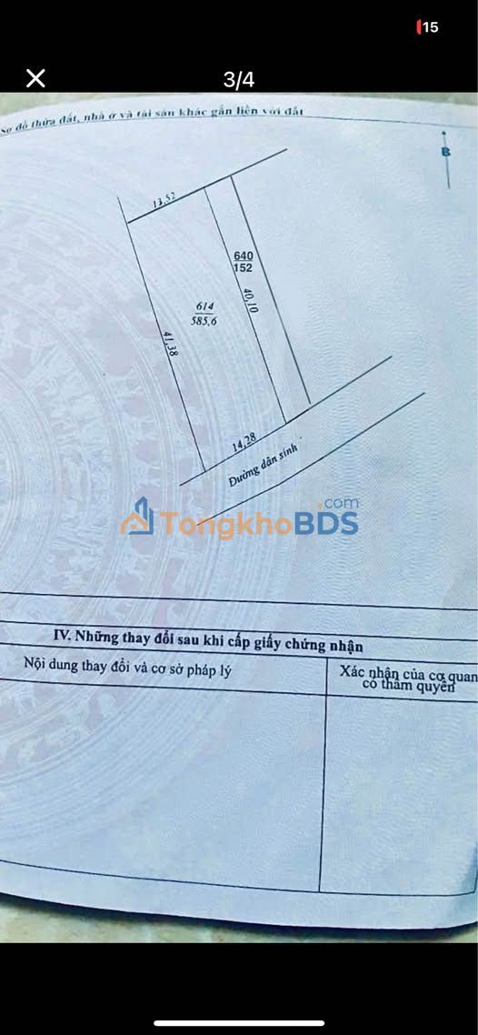 Đất nền Đồng Bẩm 738m² 8.118 tỷ - Đường ô tô vào