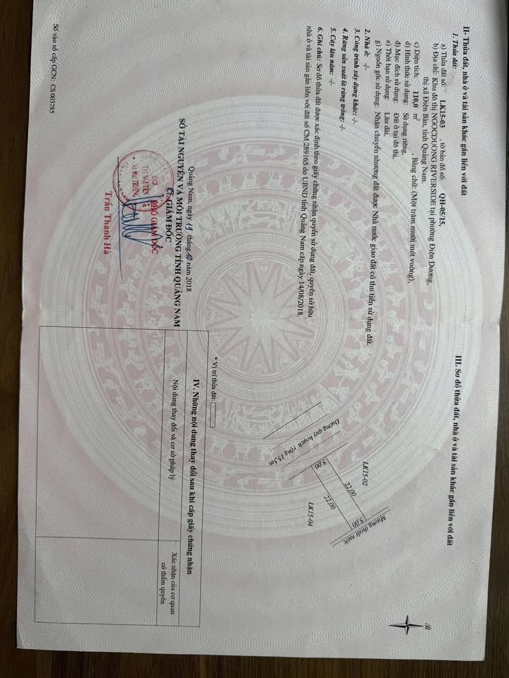 Đất nền Ngọc Dương Riverside 110m² - Sổ đỏ chính chủ, giá tốt