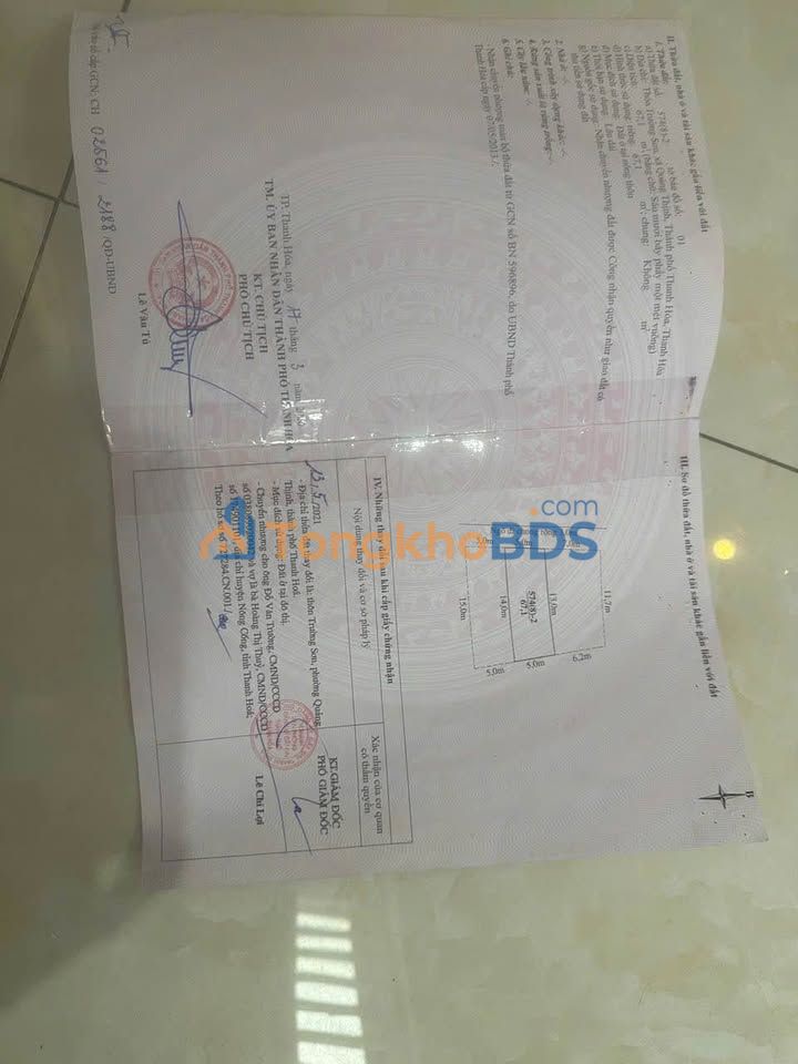 Bán đất 67.1m² Phố Trường Sơn, TP Thanh Hóa - Ngõ 3m ô tô vào tận nơi