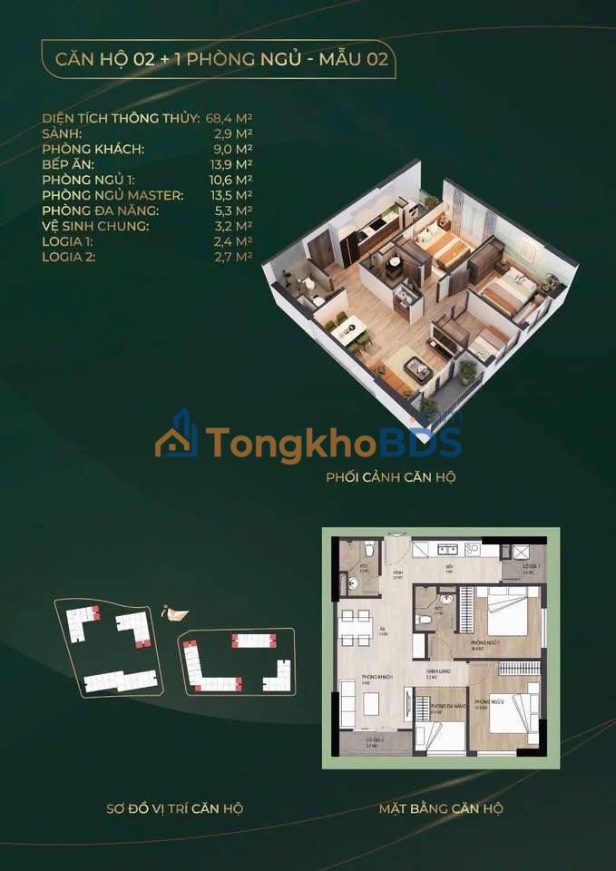 Bán Gấp Căn Góc Lam Sơn Riverside 68m² - Ban công Đông Nam Mát Lạnh