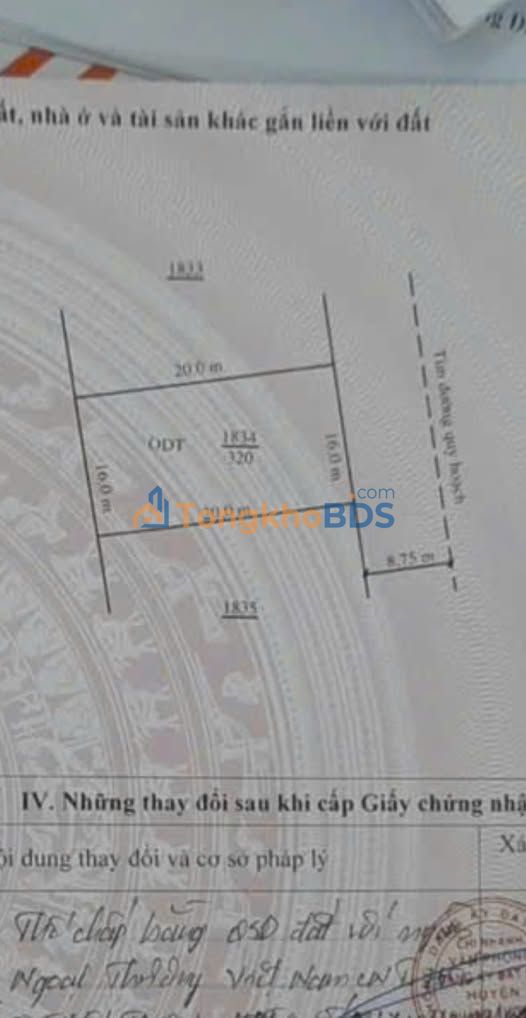 Đất nền Tân Phong Quảng Xương 320m² 2.9 tỷ - Sổ đỏ chính chủ