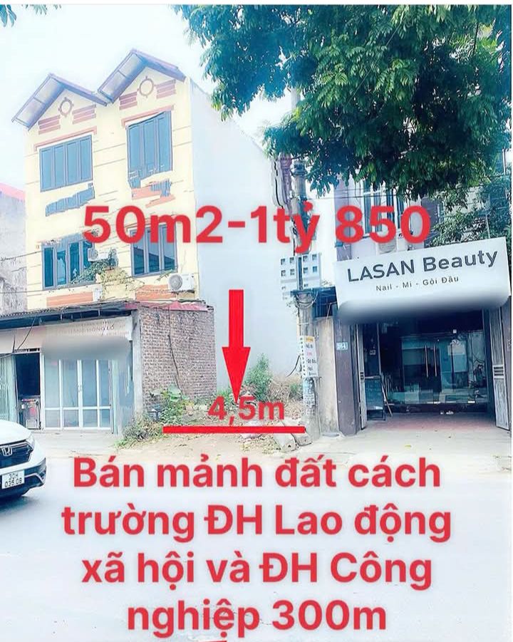 Bán đất 50m² Xuân Khanh, Cầu Giấy - Sổ đỏ sẵn sàng, ô tô tránh