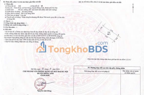 Đất nền Đông Anh - 68m² gần dự án Đa Mục Tiêu, Sổ đỏ sẵn sàng