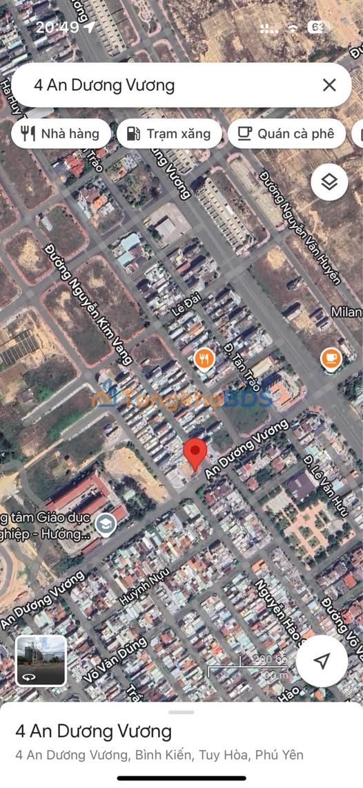 Đất Vàng Tuy Hoà - Mặt Tiền An Dương Vương 102.5m² - 5.5 Tỷ