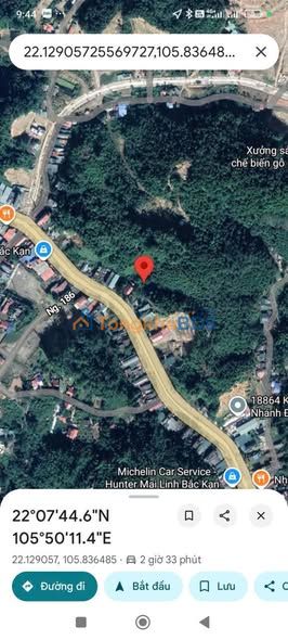 Đất nền Bắc Kạn 10.000m² giá 1 tỷ - Sổ đỏ chính chủ