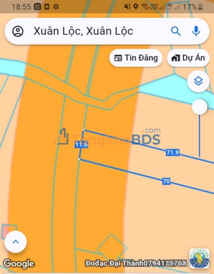 Bán đất 814m² mặt tiền đường Vành Đai Núi Chứa Chan, Đồng Nai - Giá 1.2 tỷ