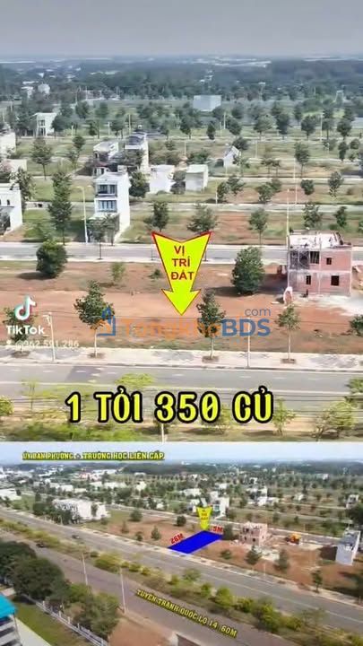 Đất Mặt Tiền Đường 60M Đồng Xoài - Sổ Hồng Thổ Cư 130m² - Giá 1.3 Tỷ