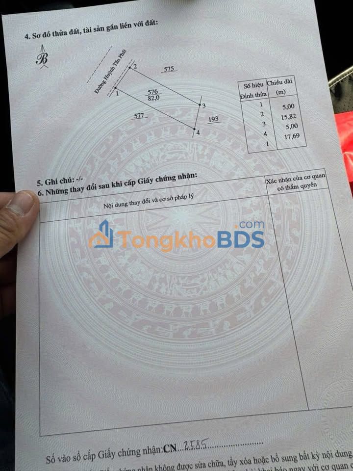 Đất nền mặt tiền Huỳnh Tấn Phát, Đông Hòa 85m² - Sổ hồng sẵn sàng