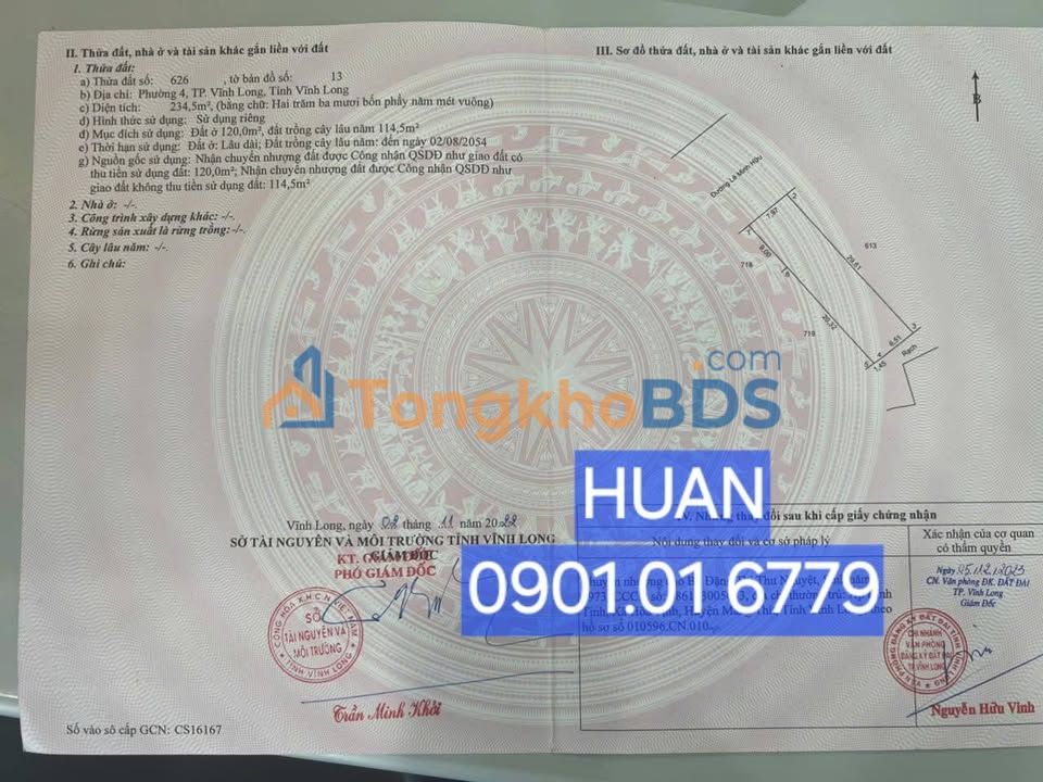 Nhà Mặt Tiền Lê Văn Hữu Vĩnh Long 234m² Giá 5 Tỷ - Kinh Doanh Đắc Lộc