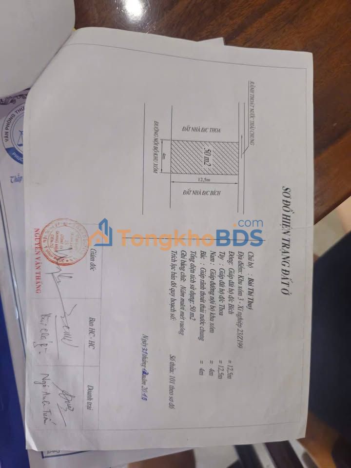 Bán Đất Nền Xuân Hòa, Phú Thọ 50m² - Sổ Nhà Máy, Giá Chỉ 7xx Triệu