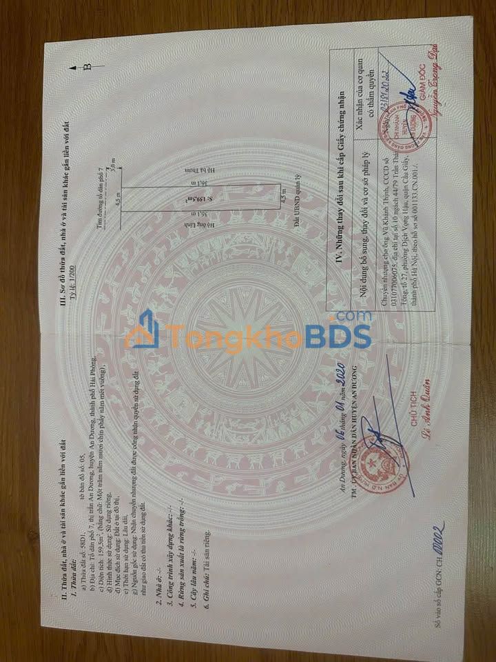 Bán gấp đất mặt đường An Dương, Hải Phòng - 162m², 3.5 tỷ