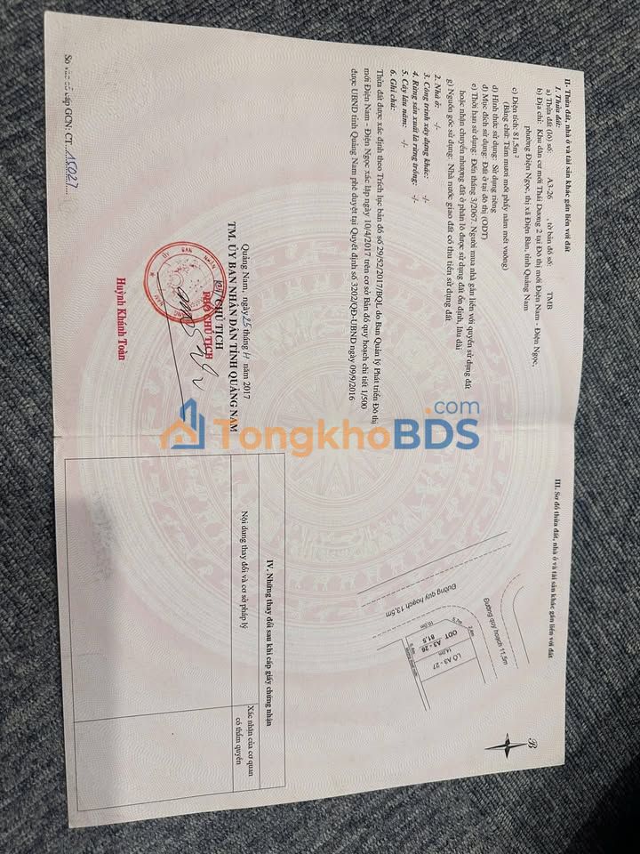 Bán Đất Nền Lô Góc Khu ĐT Thái Dương Đà Nẵng - 81.5m² Giá 3 Tỷ