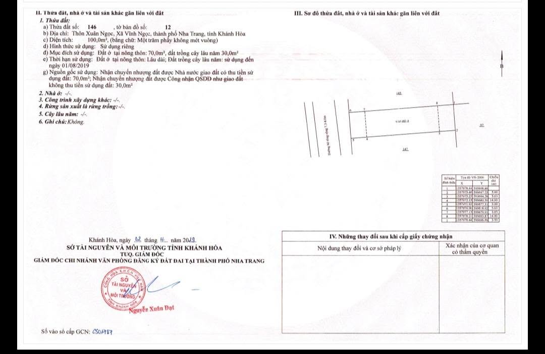 Đất Vĩnh Ngọc 100m² (5x20m) - Sổ Đỏ 100% Thổ Cư, Giá Tốt Đầu Tư