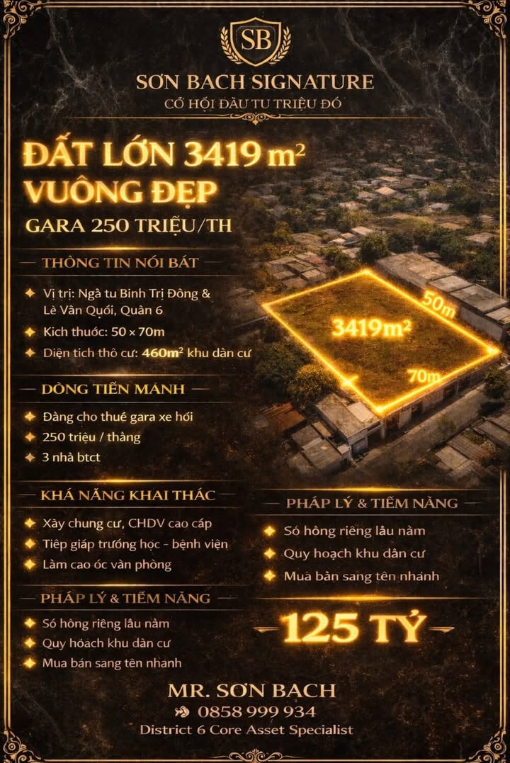 Farm 3.419m² Phường 4, Quận 4 - Dòng Tiền 250 Triệu/Tháng