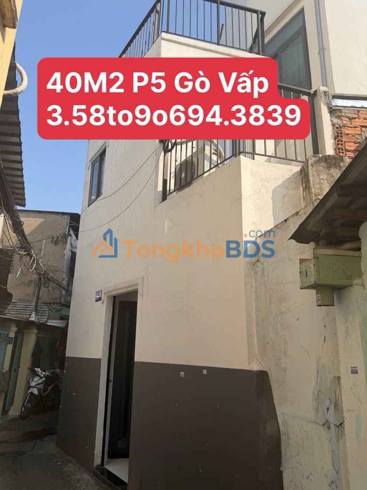 Nhà 40m² 2PN, 2WC Gò Vấp - 5 Căn Mặt Tiền Nguyễn Thái Sơn, Giá 3.58 Tỷ