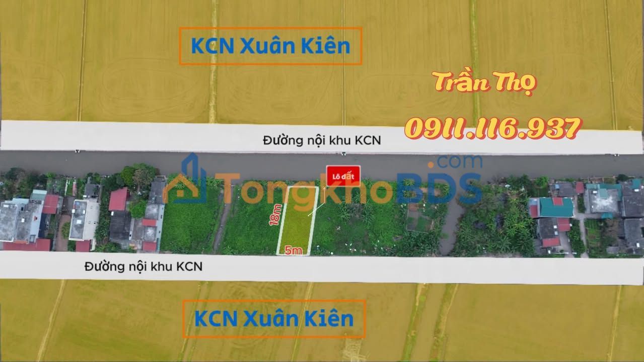 Đất KCN Xuân Kiên 90m² - Sổ đỏ sẵn sàng, Giá đầu tư chỉ từ 2.x tỷ