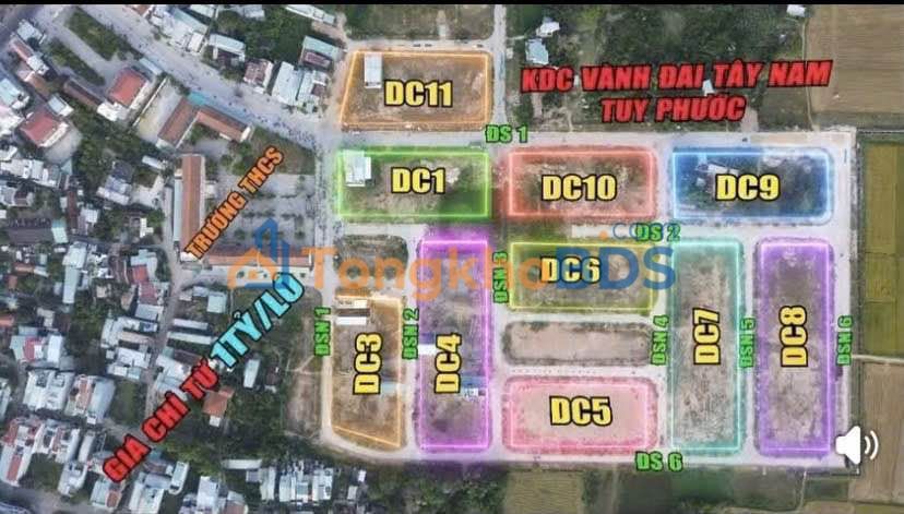 Townhouse Tuy Phuoc 200m2, gia 3 ty - Vi tri dep khu dan cu