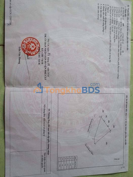 Đất nền Phù Cát Cát Trinh 154m² 1.3 tỷ - Sổ đỏ chính chủ