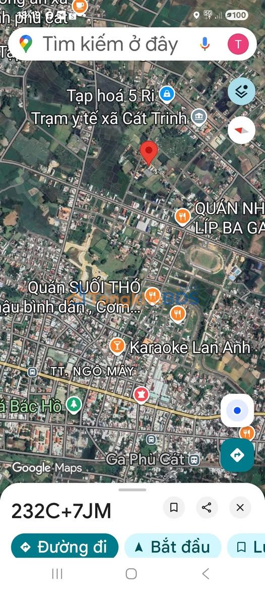 Đất nền Phong An Phù Cát 250m² 1 tỷ - Sổ đỏ chính chủ