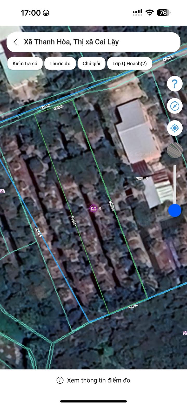 Bán Đất 10080m² Phường 2, TX Cai Lậy, Tiền Giang - Giá 1.1 Tỷ