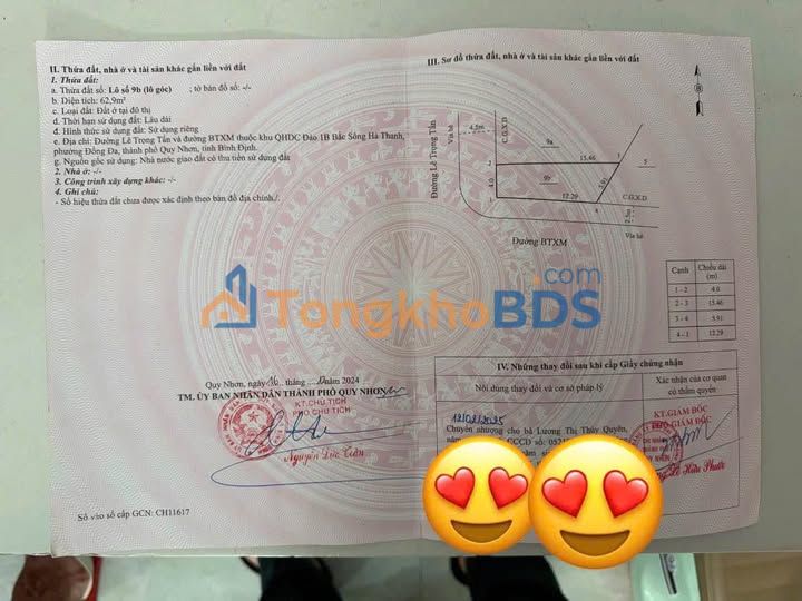 Đất Lô Góc 2 Mặt Tiền Lê Trọng Tấn - Quy Nhơn 62.9m² - Sẵn Sàng Kinh Doanh