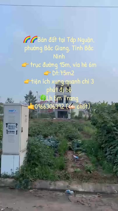 Đất Nền Phường Nham Biền, TP Bắc Giang 75m² - Giá Tốt Hơn 200 Triệu