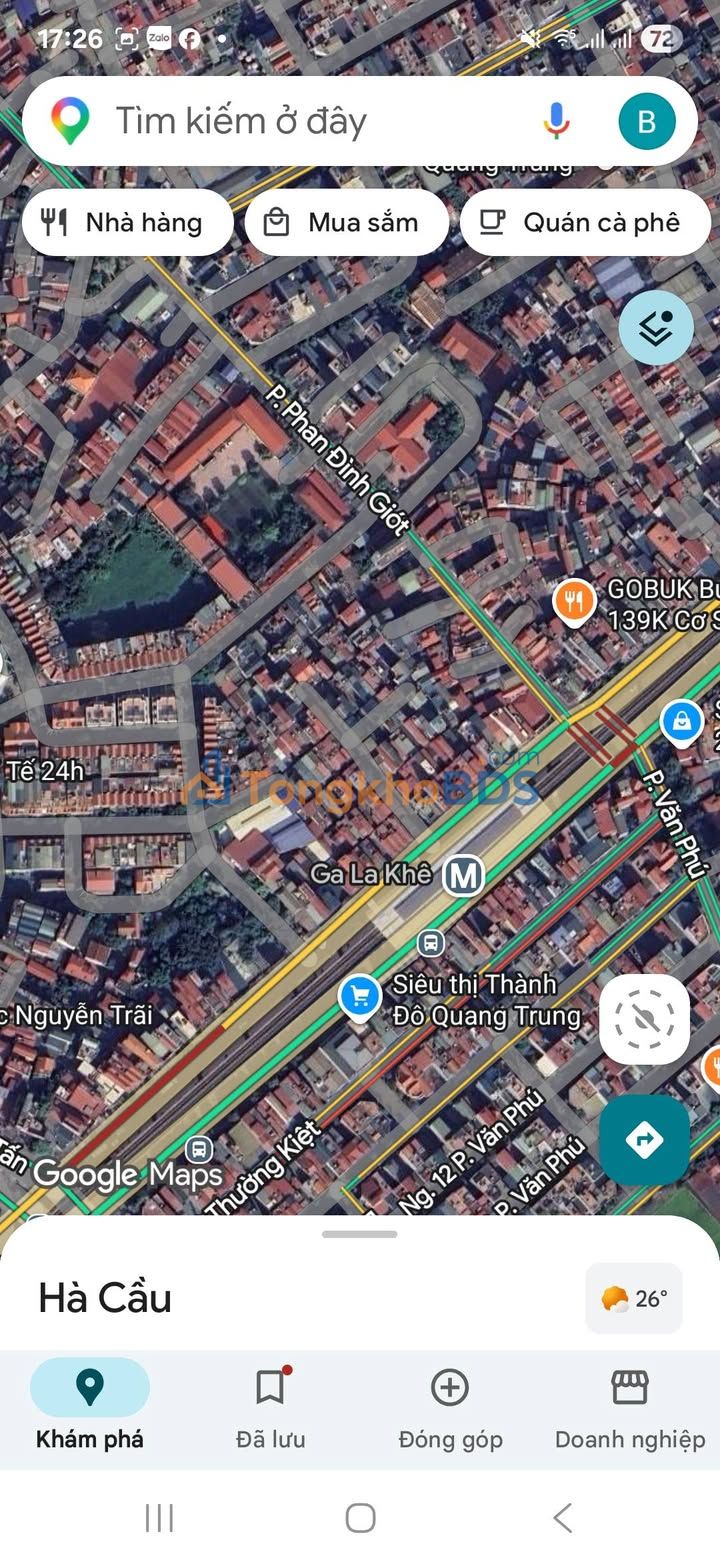 Đất nền 53m² 2 mặt ngõ Quang Trung, Hà Đông - Sổ đỏ sẵn sàng giao dịch