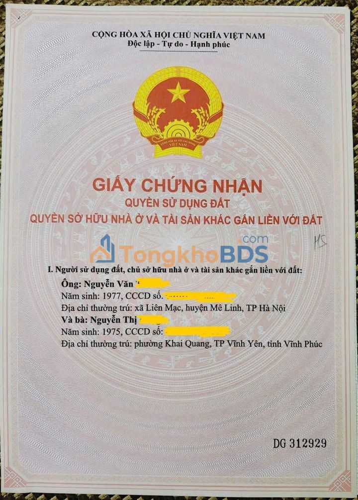 Bán Gấp Đất Chân Sơn, Bình Xuyên 114.9m² - View Hồ Cánh Đồng