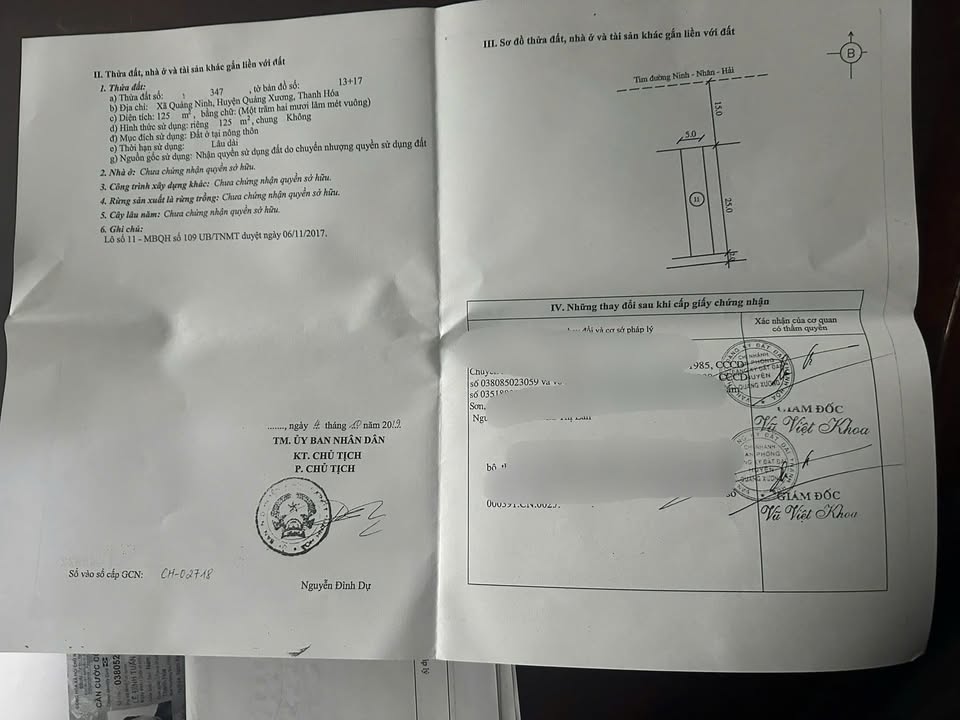 Bán Đất Nền Cẩm Phả 125m² Hướng Bắc - Giá 1.X Tỷ/Lô