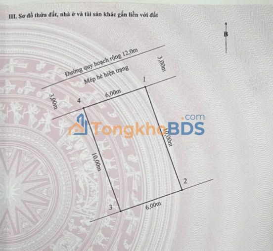 Đất Nền 60m² Khu TĐC Cái Hòm, Hải Phòng - Giá Tốt, Gần Hồ