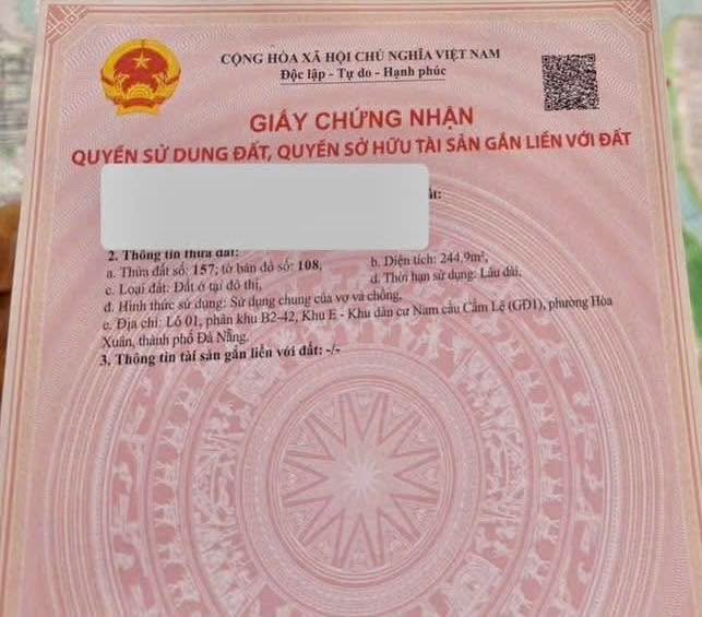 Đất Vàng Đà Nẵng - 244.9m² Mặt Tiền Văn Tiến Dũng, Hòa Xuân, Cẩm Lệ - Giá 18 Tỷ