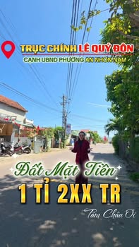 Bán Đất Mặt Tiền Lê Quý Đôn, An Nhơn 87.5m² - Kinh Doanh Đắc Lợi