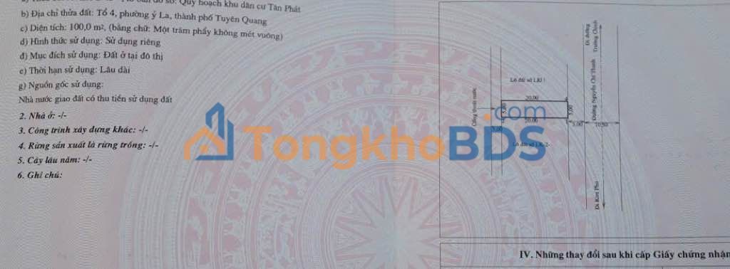 Đất nền KDC Tân Phát - Mặt tiền Nguyễn Chí Thanh 100m² - Giá 4 tỷ