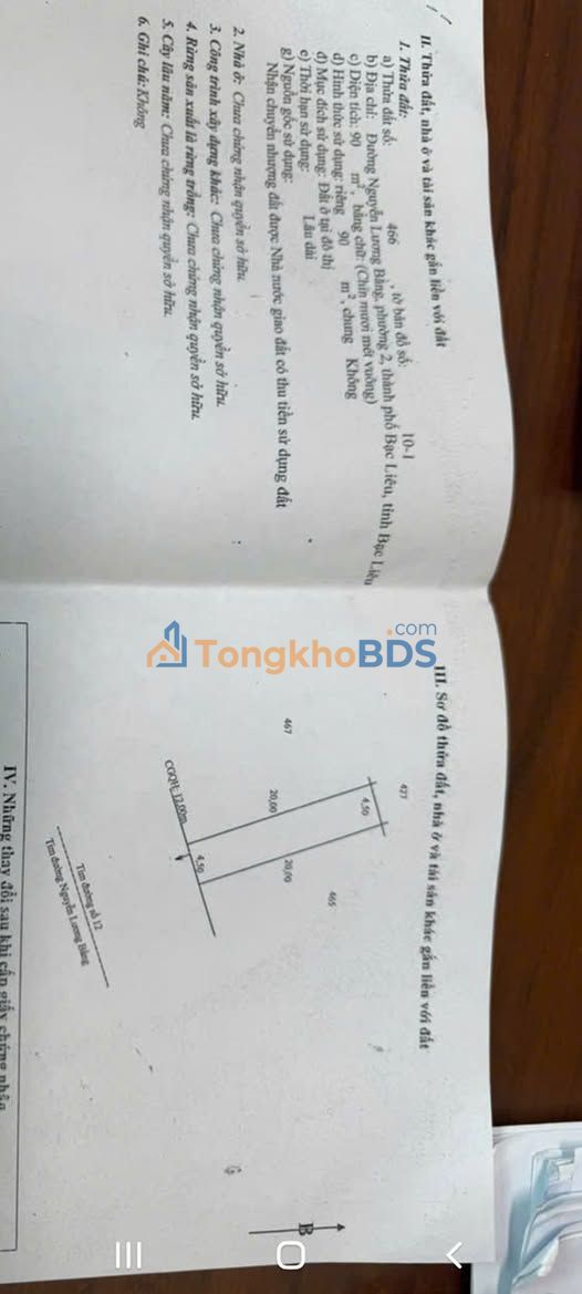 Nhà 1 Trệt 1 Lầu Đường Ninh Bình, P2, Bạc Liêu - Giá 2.3 Tỷ