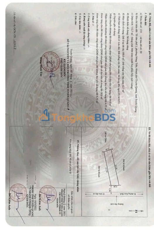 Đất Nền Tuyên Quang 110m² - Sổ Hồng Vuông Vắn, Gần Cầu Thôn Thượng