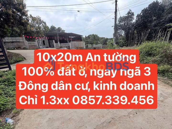 Bán đất 200m² Mặt tiền 10m Phường An Tường, Tuyên Quang - Kinh doanh sầm uất