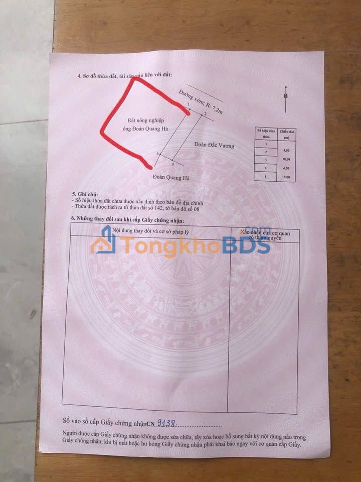 Bán đất vườn mặt đường 370m² thôn Kính, Kiến Hải, Hải Phòng - Giá 1.9 tỷ