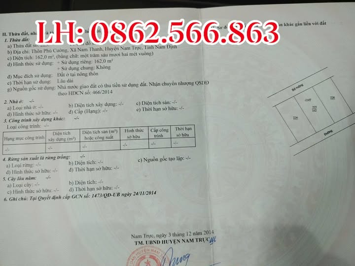 Bán Đất Nam Định 162m² Full Cư - Sổ Đỏ Sẵn Sàng - Giá Đầu Tư Hấp Dẫn